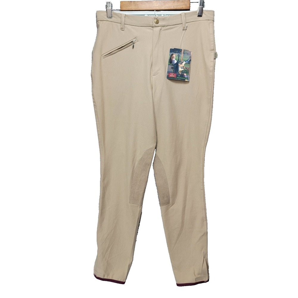 Devon‎ Aire Breeches Versailles Riding Pants Womens 30 Long Cool 080L Beige New